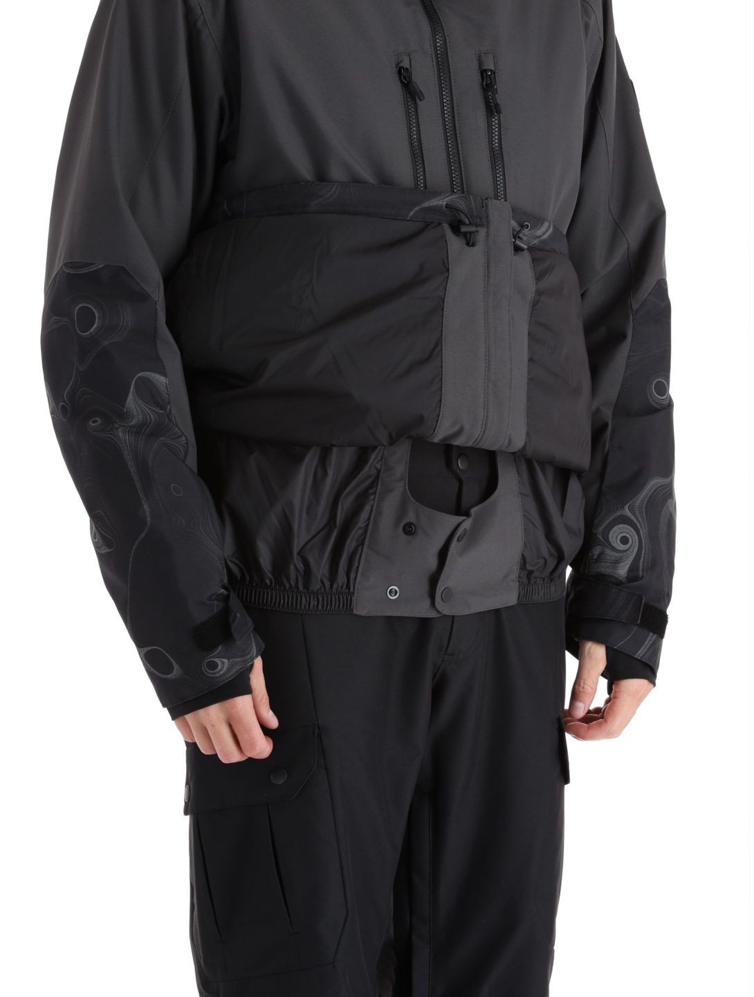 O'Neill, Texture veste de ski hommes Black Out Colour Block noir 