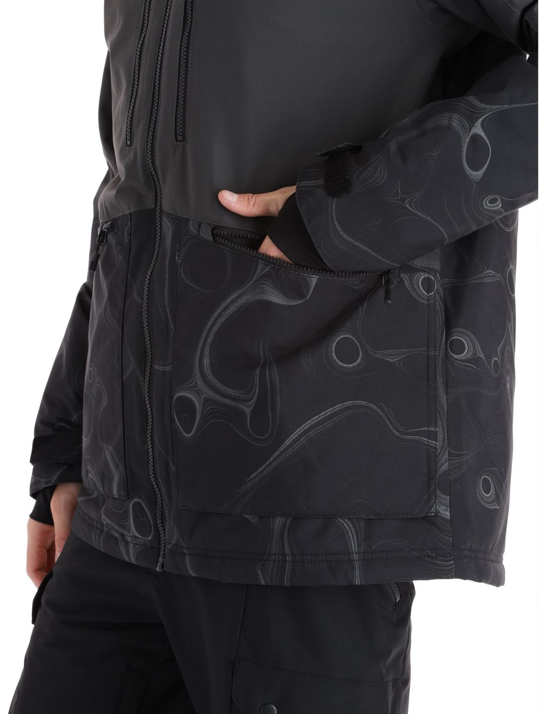 O'Neill, Texture veste de ski hommes Black Out Colour Block noir 