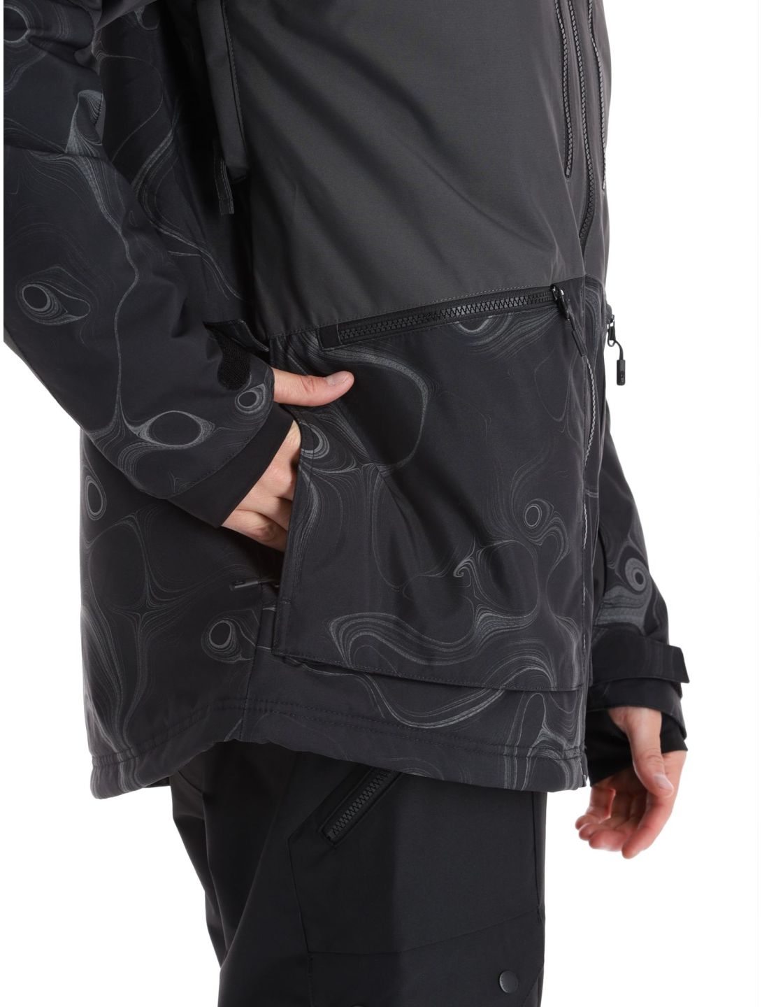 O'Neill, Texture veste de ski hommes Black Out Colour Block noir 