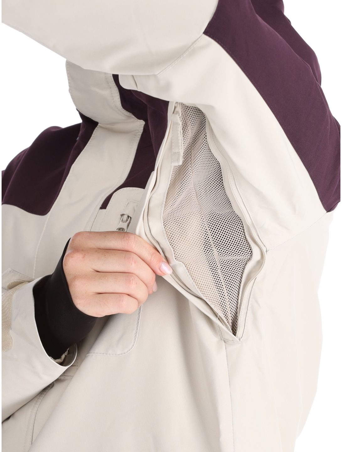 O'Neill, Utility Hybrid veste de ski femmes Atmosphere Colour Block blanc, violet 