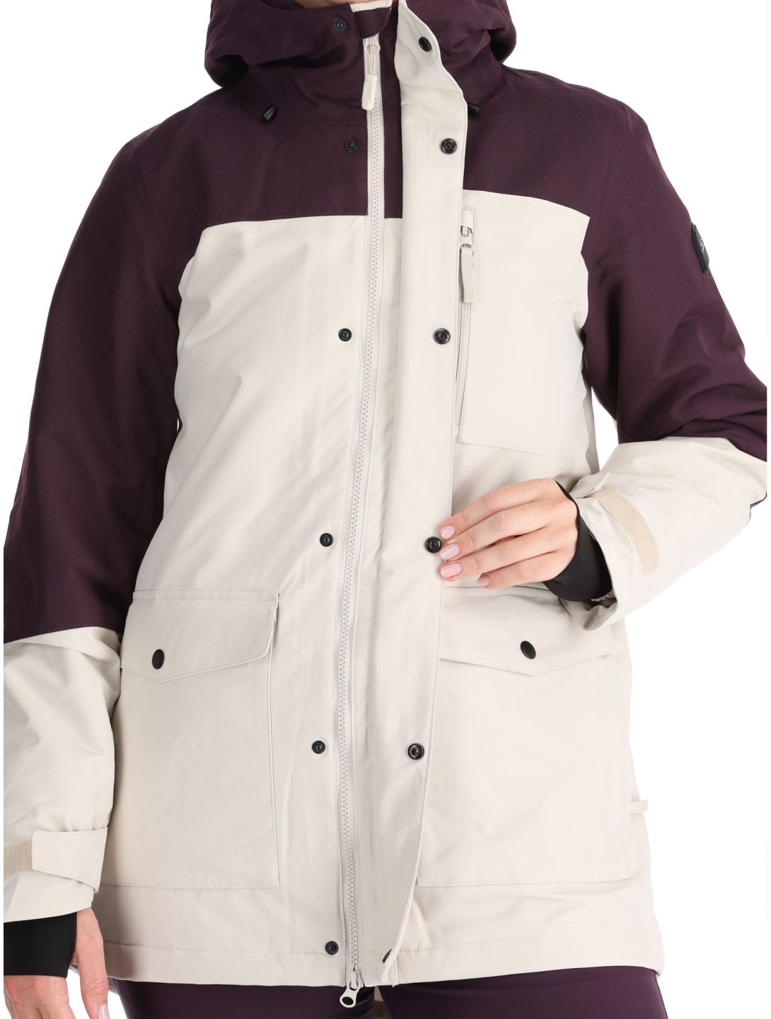 O'Neill, Utility Hybrid veste de ski femmes Atmosphere Colour Block blanc, violet 