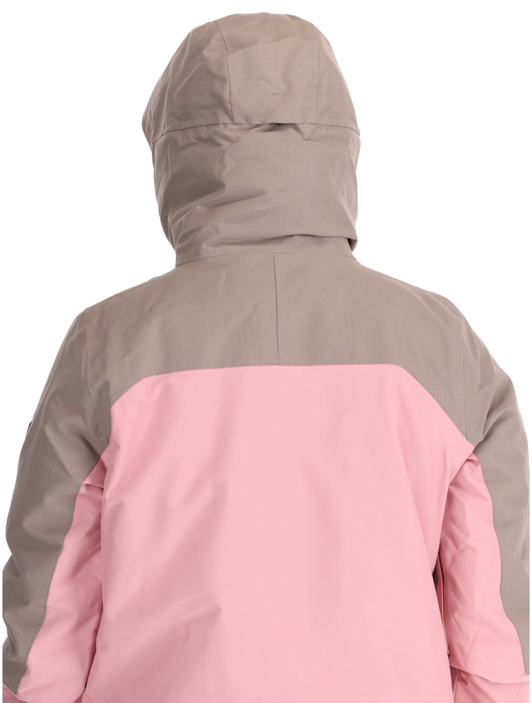 O'Neill, Utility Hybrid veste de ski femmes Genuine Pink Colour Block blanc, brun, rose 