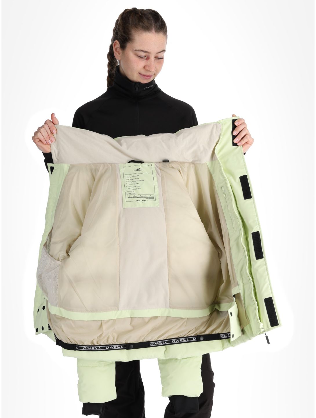 O'Neill, Z.E.N. Hybdrid veste de ski femmes Lime Wash jaune 