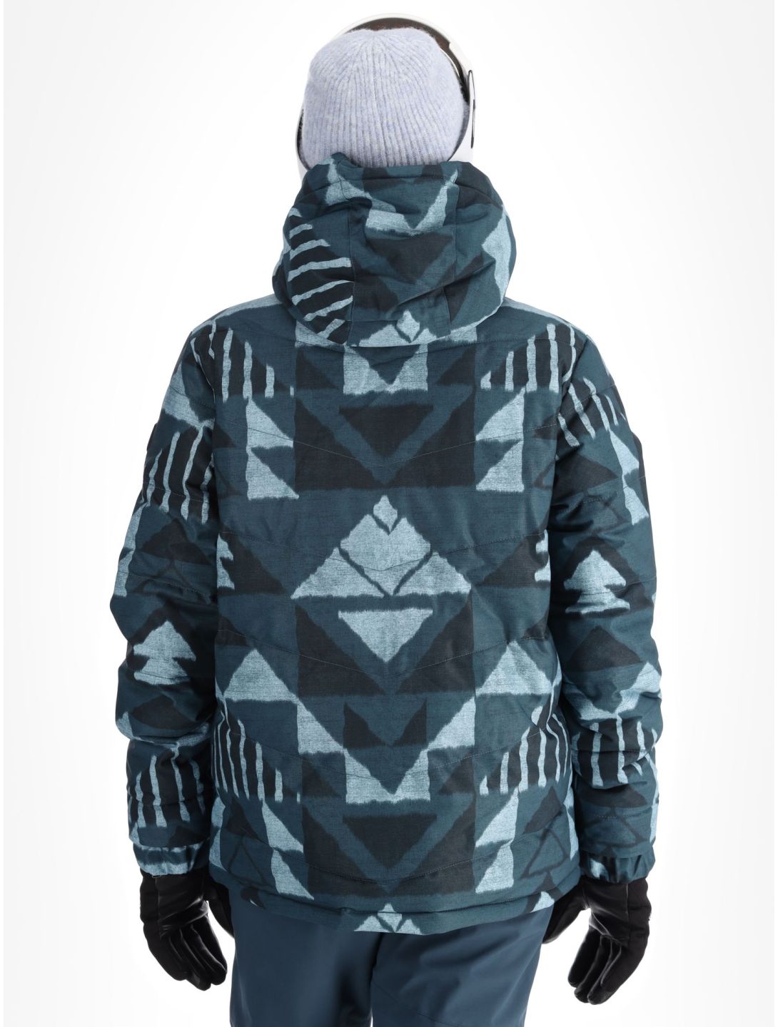 O'Neill, Z.E.N. Puffer Hybrid veste de ski femmes Blue Triangle Ikat bleu 