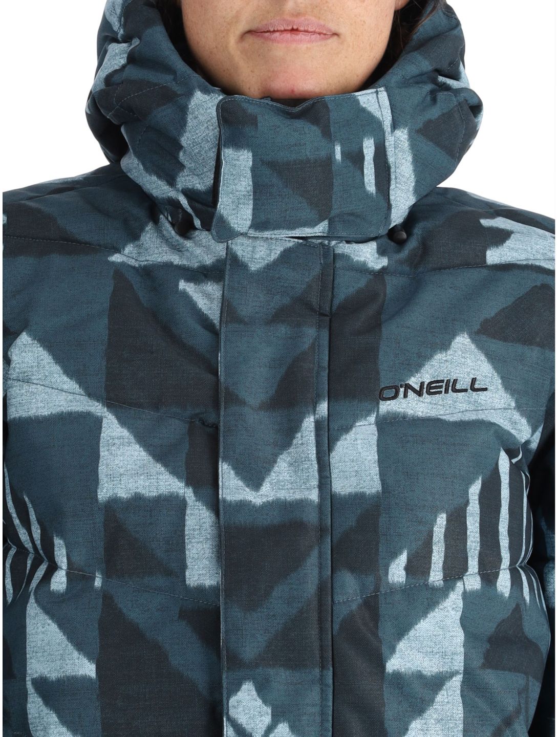 O'Neill, Z.E.N. Puffer Hybrid veste de ski femmes Blue Triangle Ikat bleu 