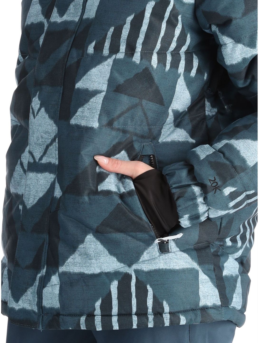 O'Neill, Z.E.N. Puffer Hybrid veste de ski femmes Blue Triangle Ikat bleu 