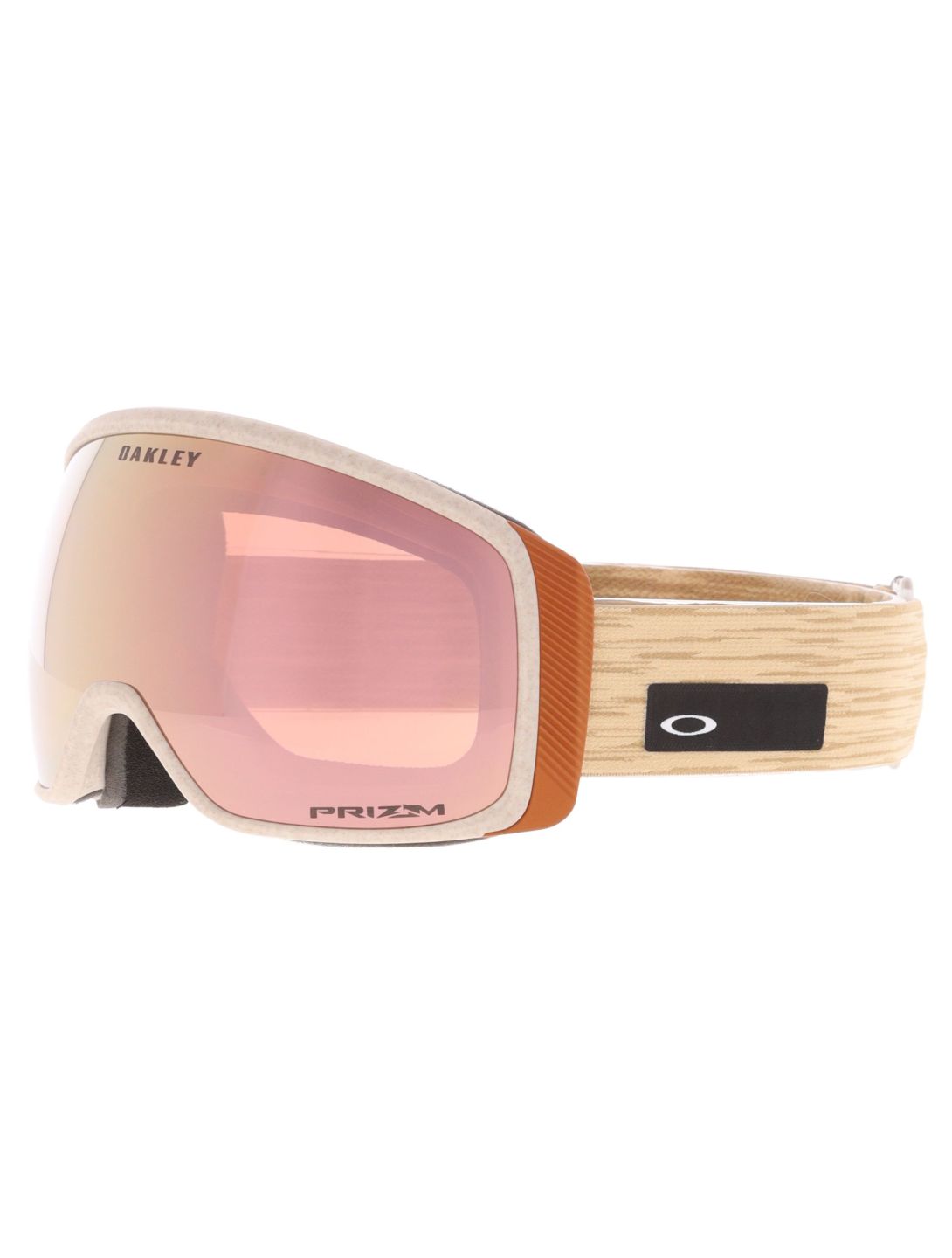 Oakley, Flight Tracker M lunettes de ski unisexe Curry Stone - Prizm Snow Rose Gold Iridium rouge 