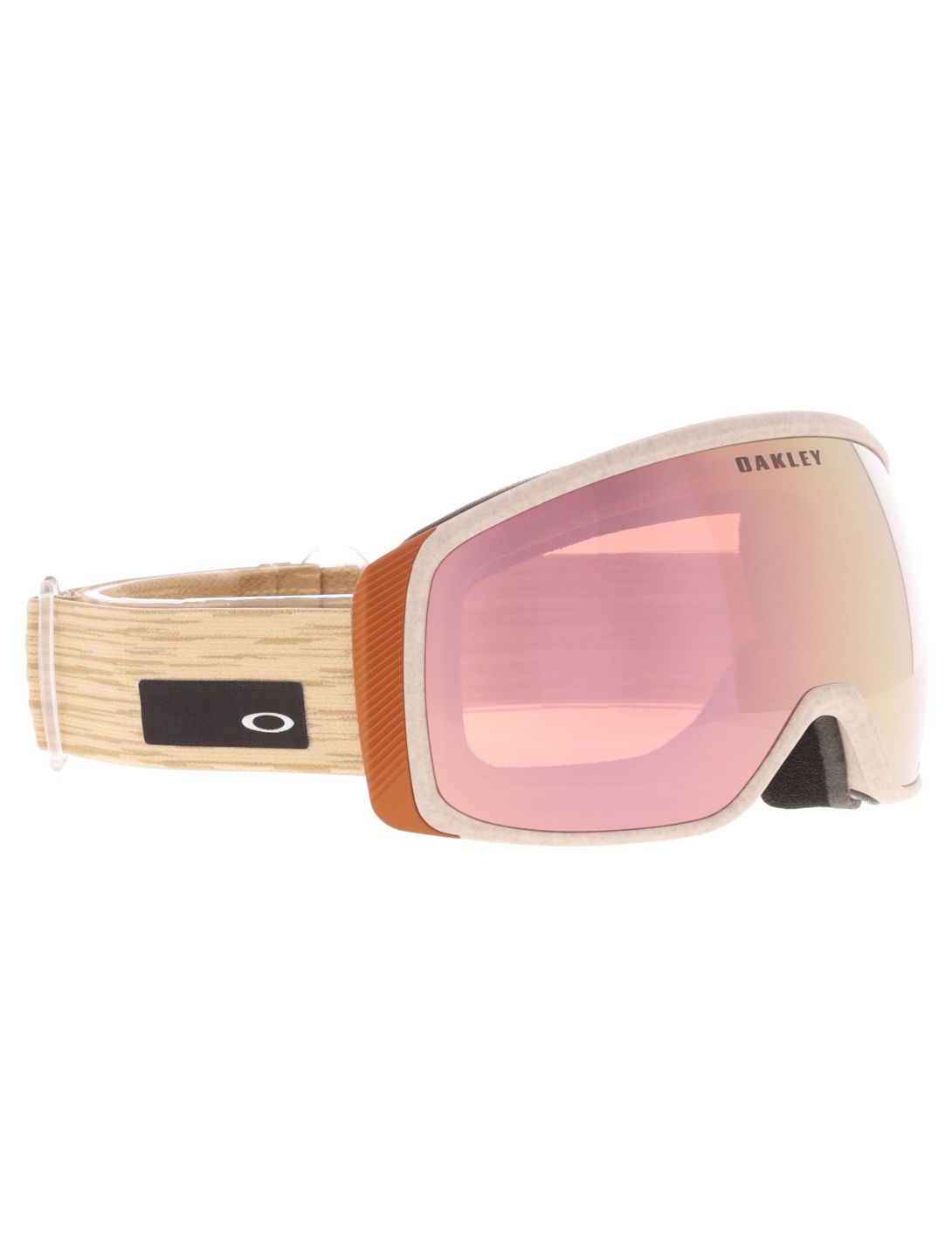 Oakley, Flight Tracker M lunettes de ski unisexe Curry Stone - Prizm Snow Rose Gold Iridium rouge 