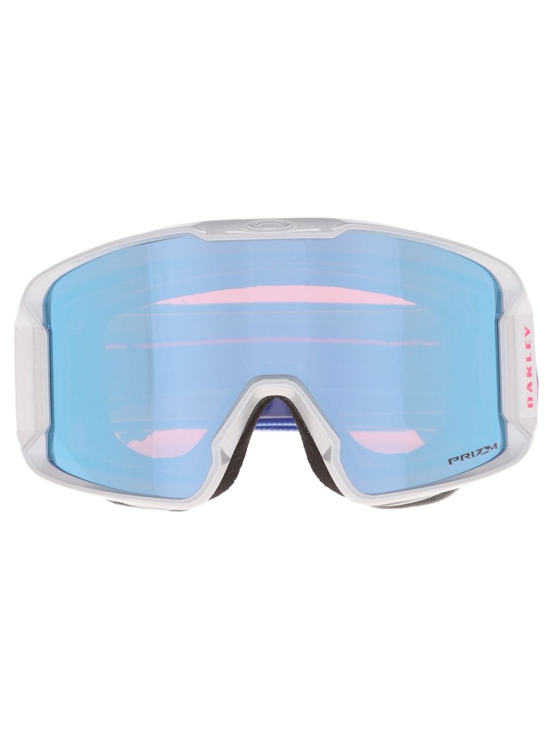 Oakley, Line Miner L lunettes de ski unisexe Lucas Braathen Signature - Prizm Snow Sapphire Iridium blanc, rose 