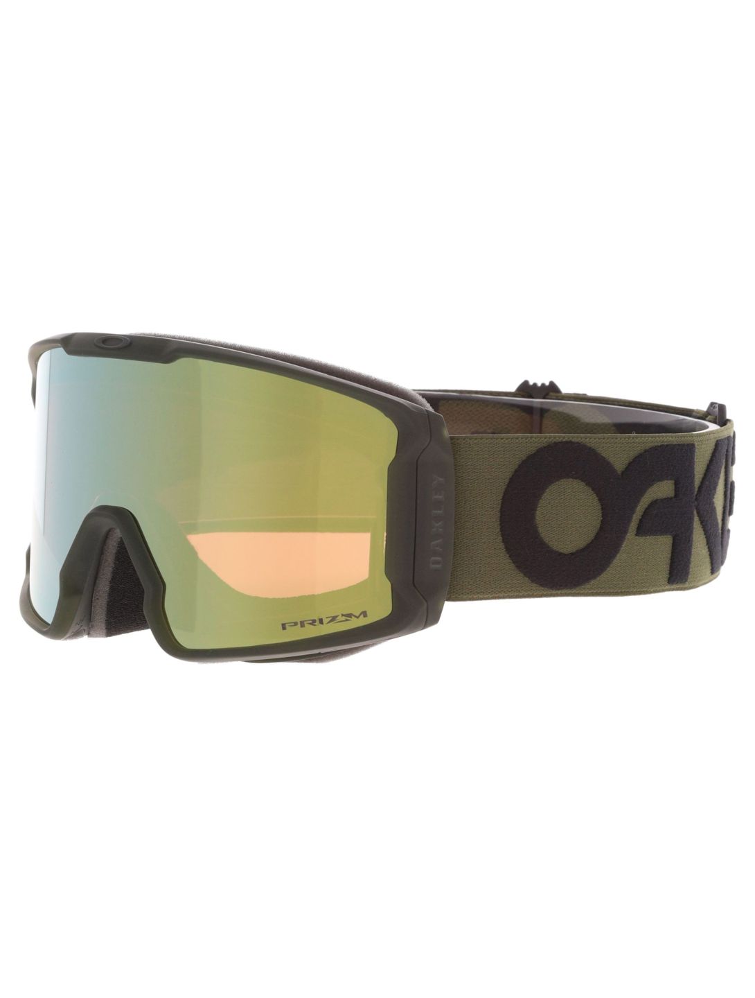 Oakley, Line Miner L lunettes de ski unisexe Matte B1B New Dark Brush - Prizm Sage Gold Iridium brun 