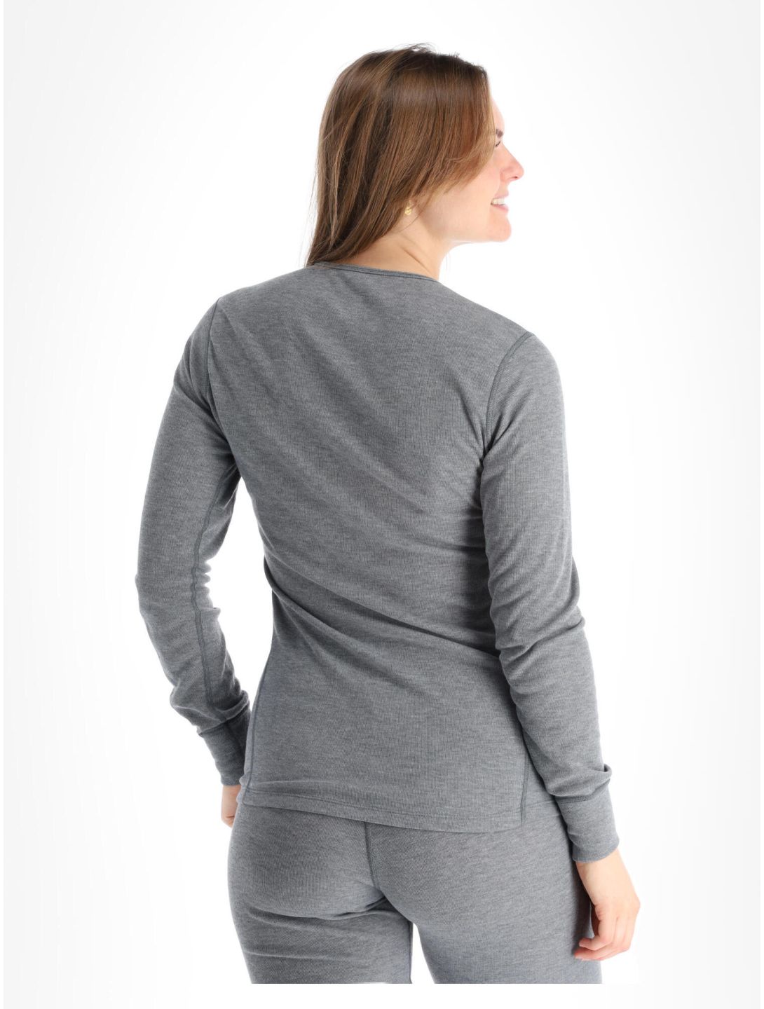 Odlo, Active Warm Eco chemise thermo femmes Odlo Steel Grey Melange gris 