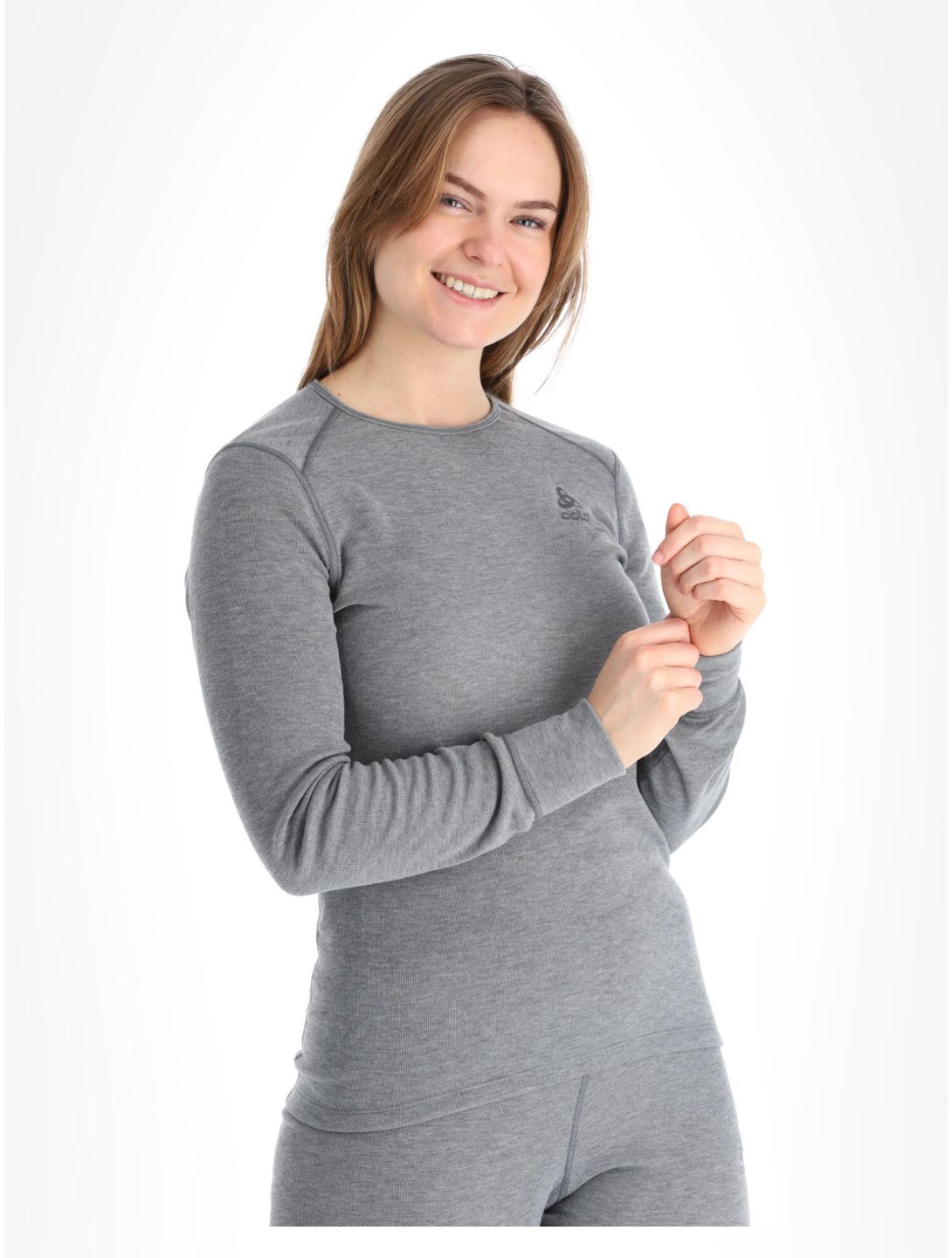 Odlo, Active Warm Eco chemise thermo femmes Odlo Steel Grey Melange gris 