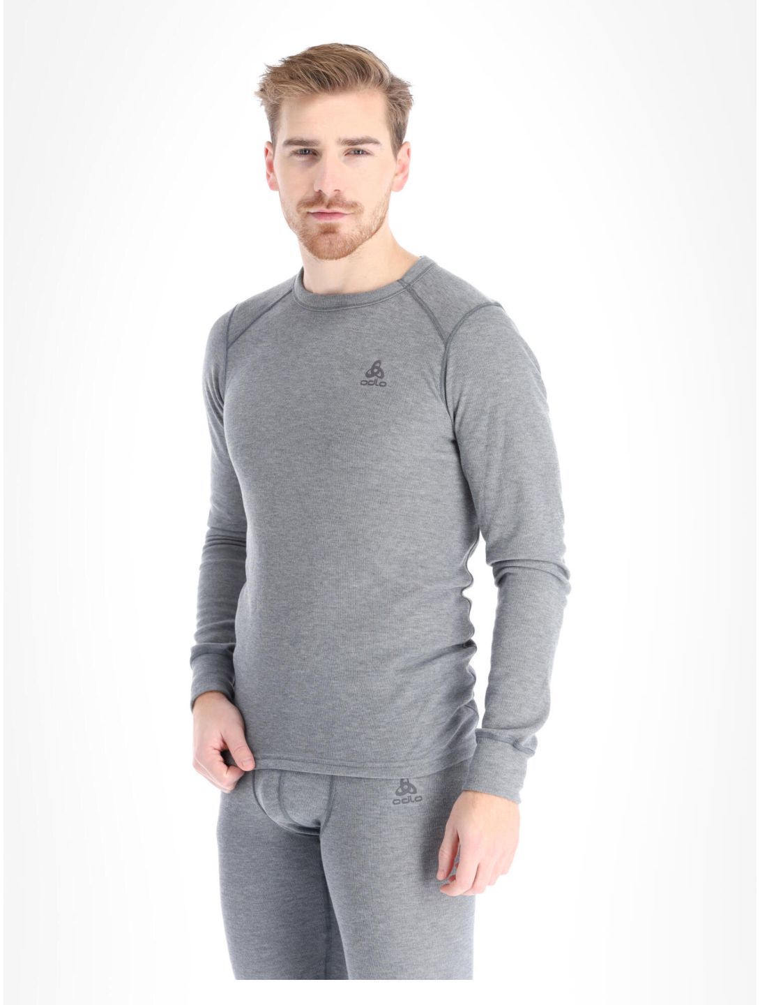 Odlo, Active Warm Eco chemise thermo hommes Odlo Steel Grey Melange gris 