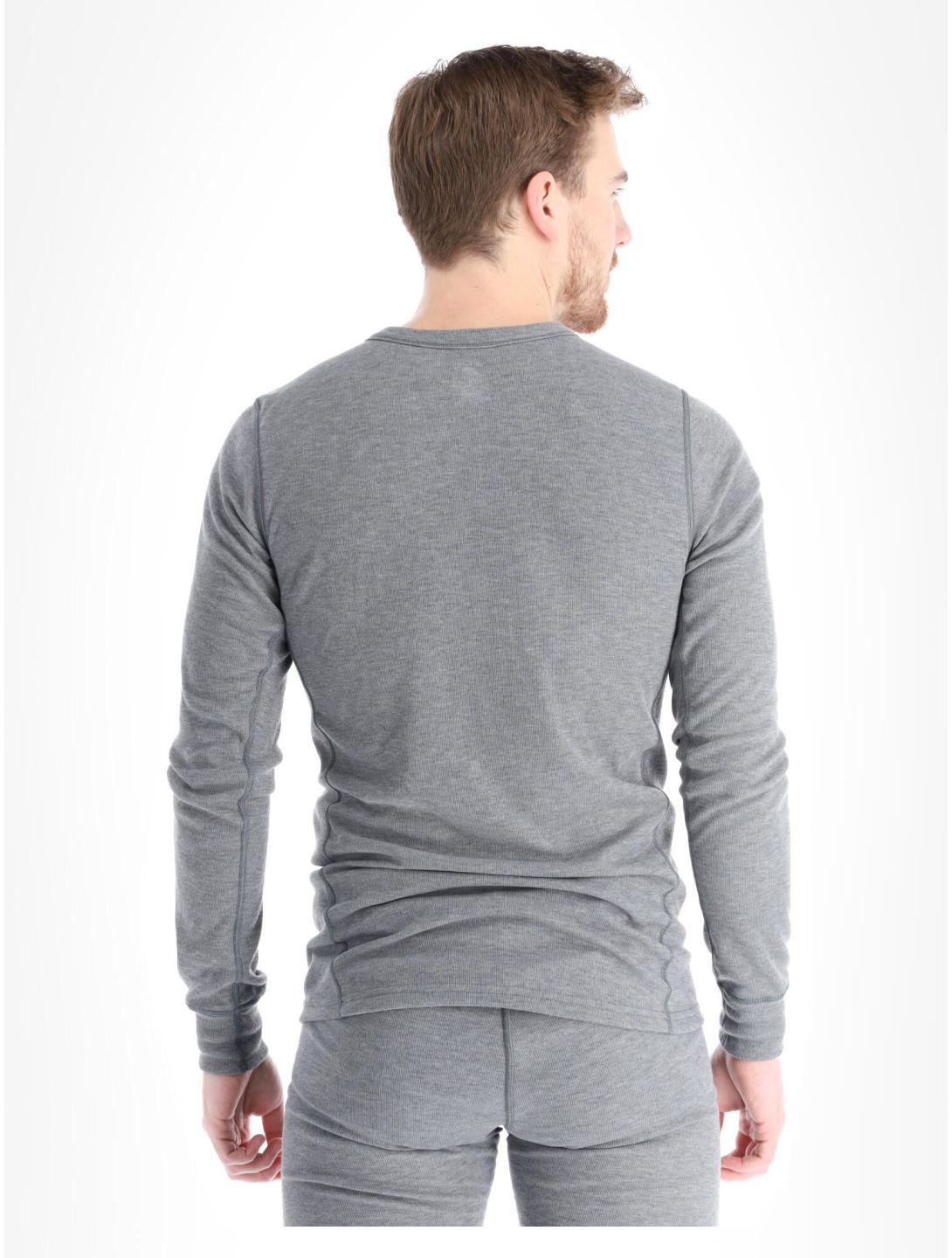 Odlo, Active Warm Eco chemise thermo hommes Odlo Steel Grey Melange gris 