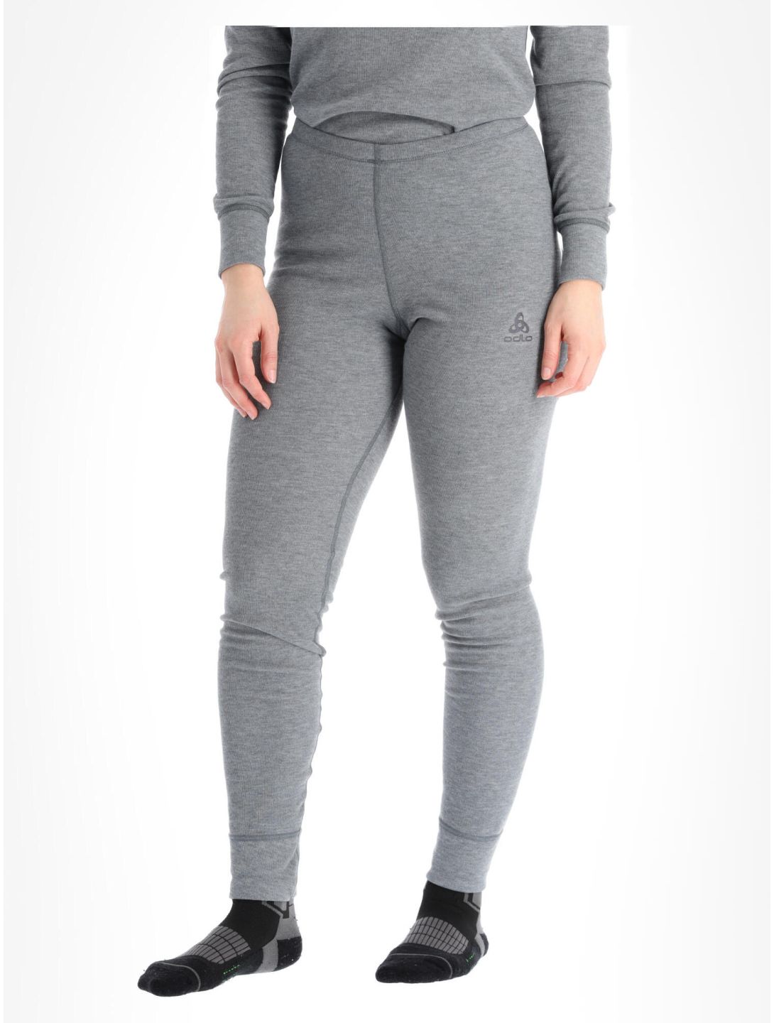 Odlo, Active Warm Eco pantalon thermique femmes Odlo Steel Grey Melange gris 