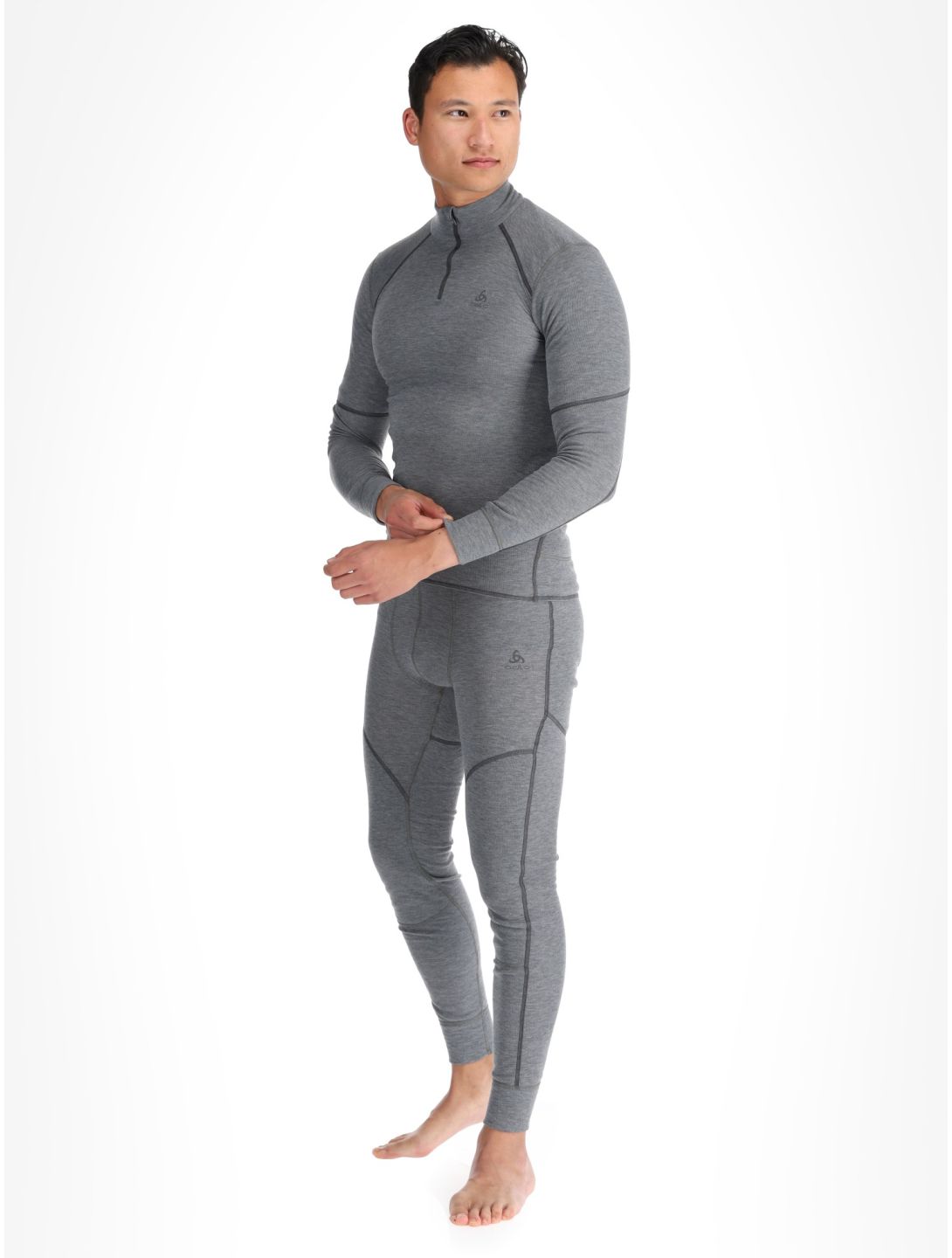 Odlo, Active X-Warm pull de ski hommes Odlo Steel Grey Melange gris 