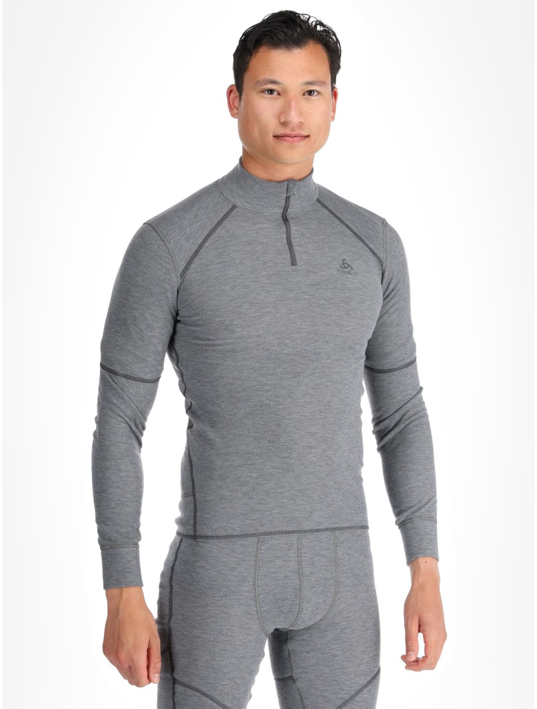 Odlo, Active X-Warm pull de ski hommes Odlo Steel Grey Melange gris 