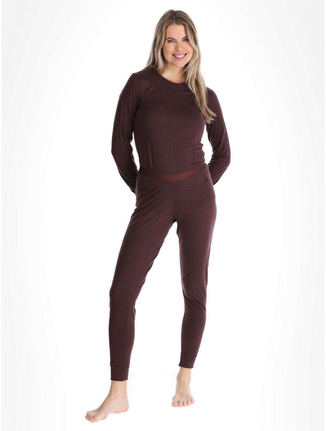 Odlo, Merino 160 pantalon thermique femmes Fudge violet 