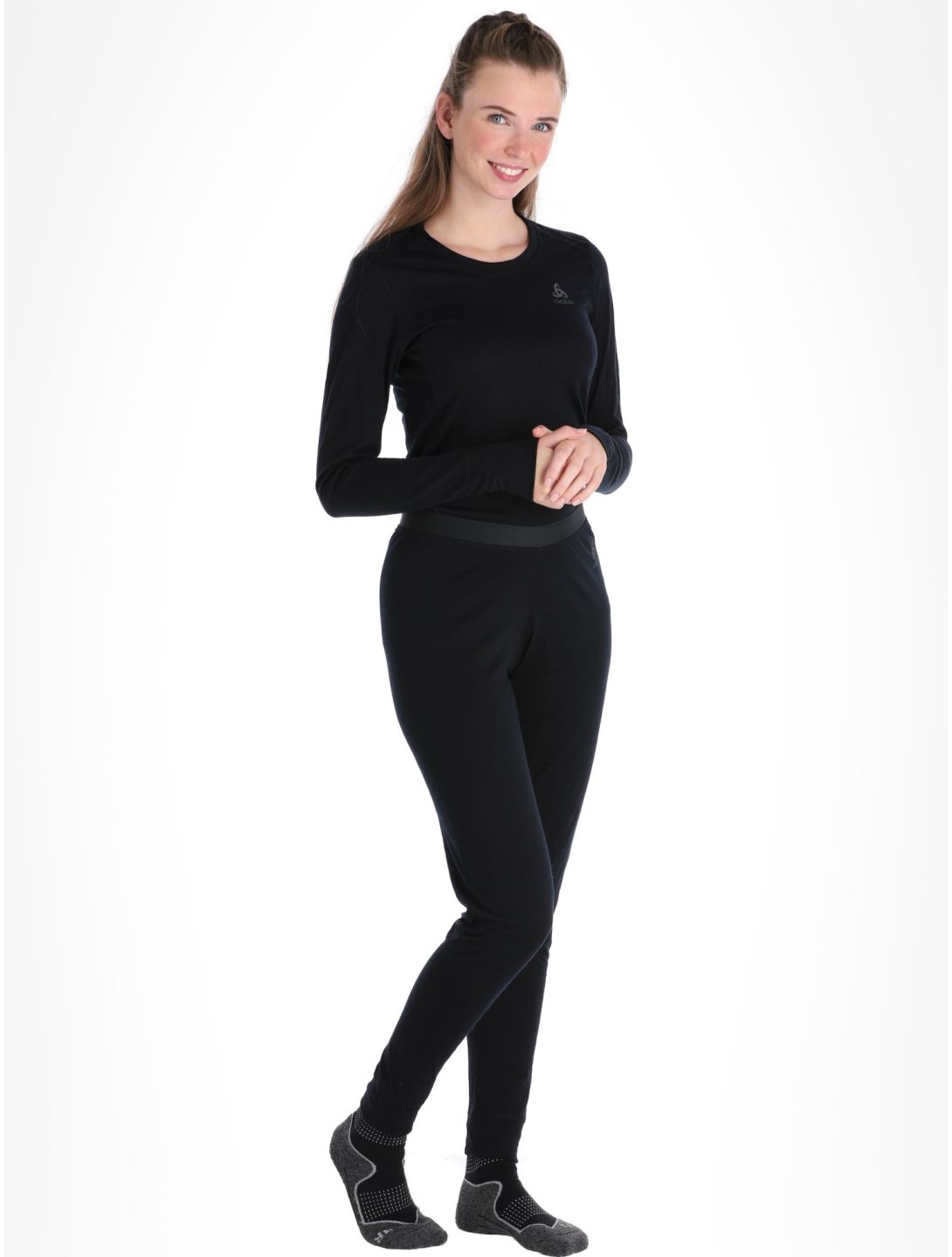 Odlo, Merino 200 pantalon thermique femmes Black noir 