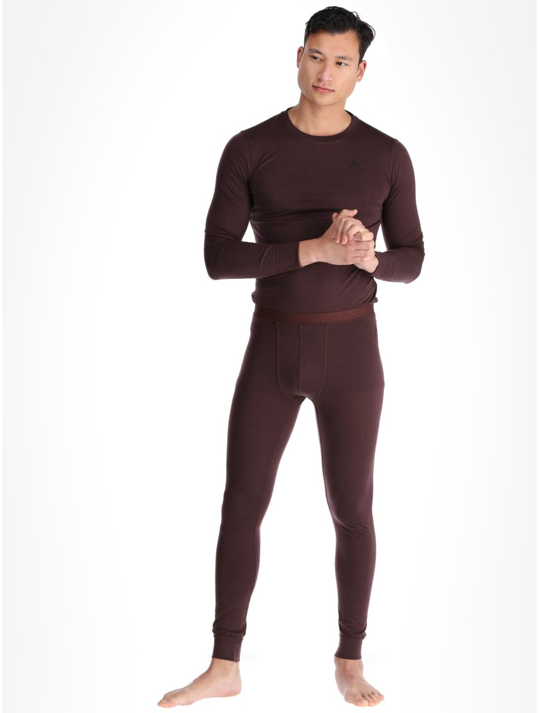 Odlo, Merino 200 pantalon thermique hommes Fudge violet 