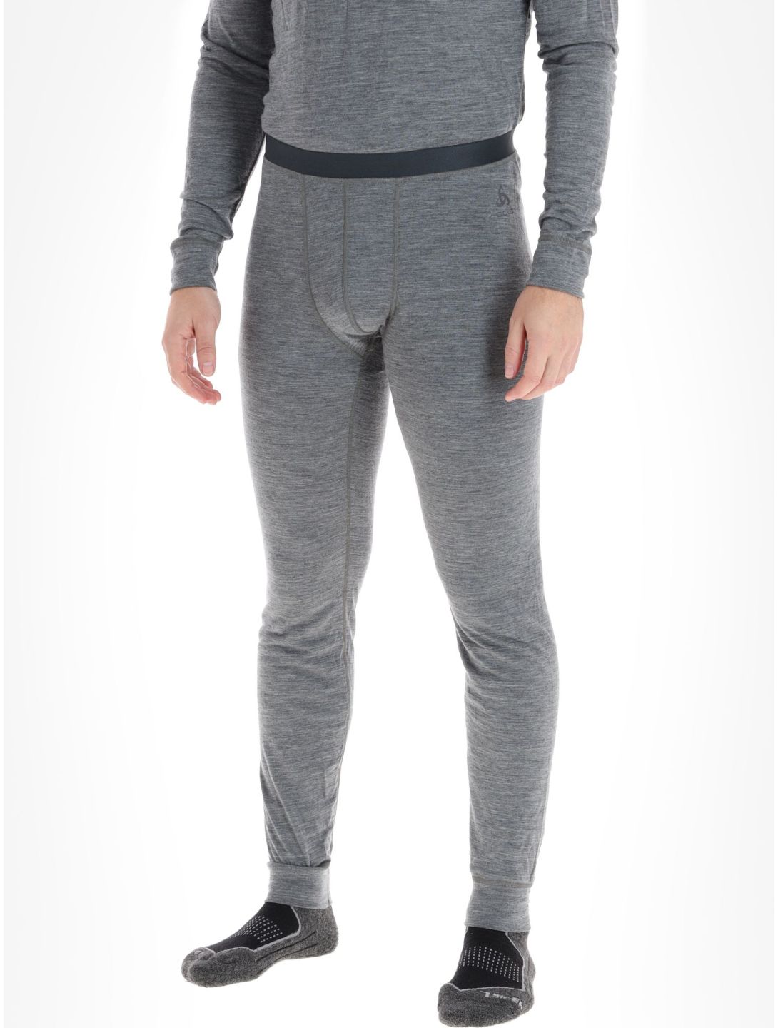 Odlo, Merino 200 pantalon thermique hommes Odlo Steel Grey Melange gris 