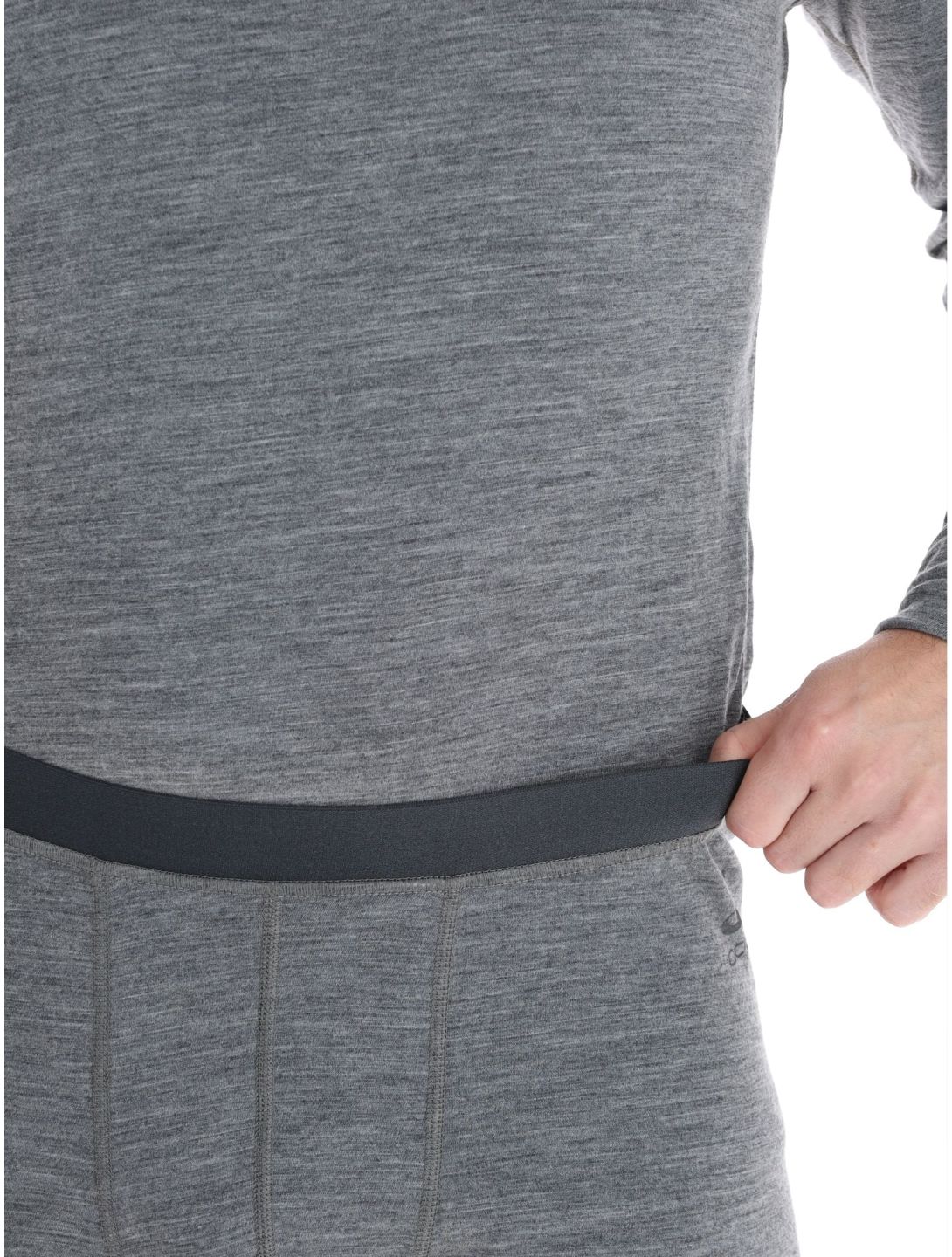 Odlo, Merino 200 pantalon thermique hommes Odlo Steel Grey Melange gris 