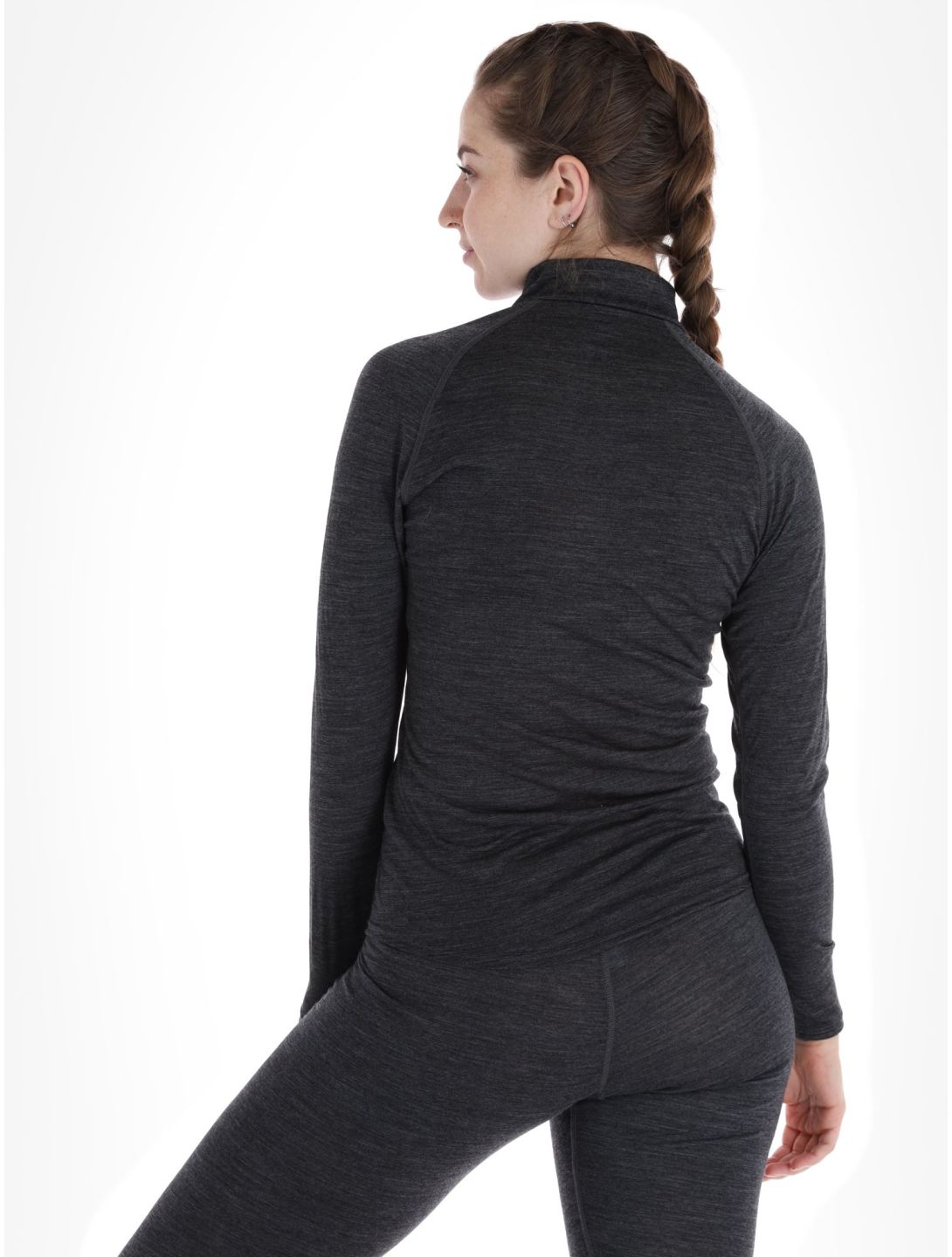 Odlo, Natural Performance PW 150 pull de ski femmes Grey Melange - Dark Grey Melange gris 