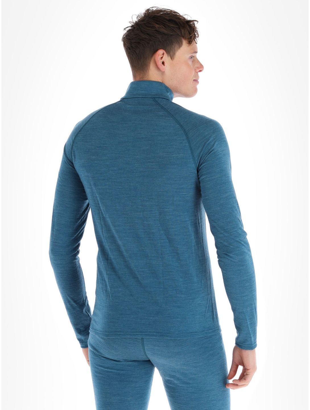 Odlo, Natural Performance PW 150 pull de ski hommes Saxony Blue - Deep Dive Melange bleu 