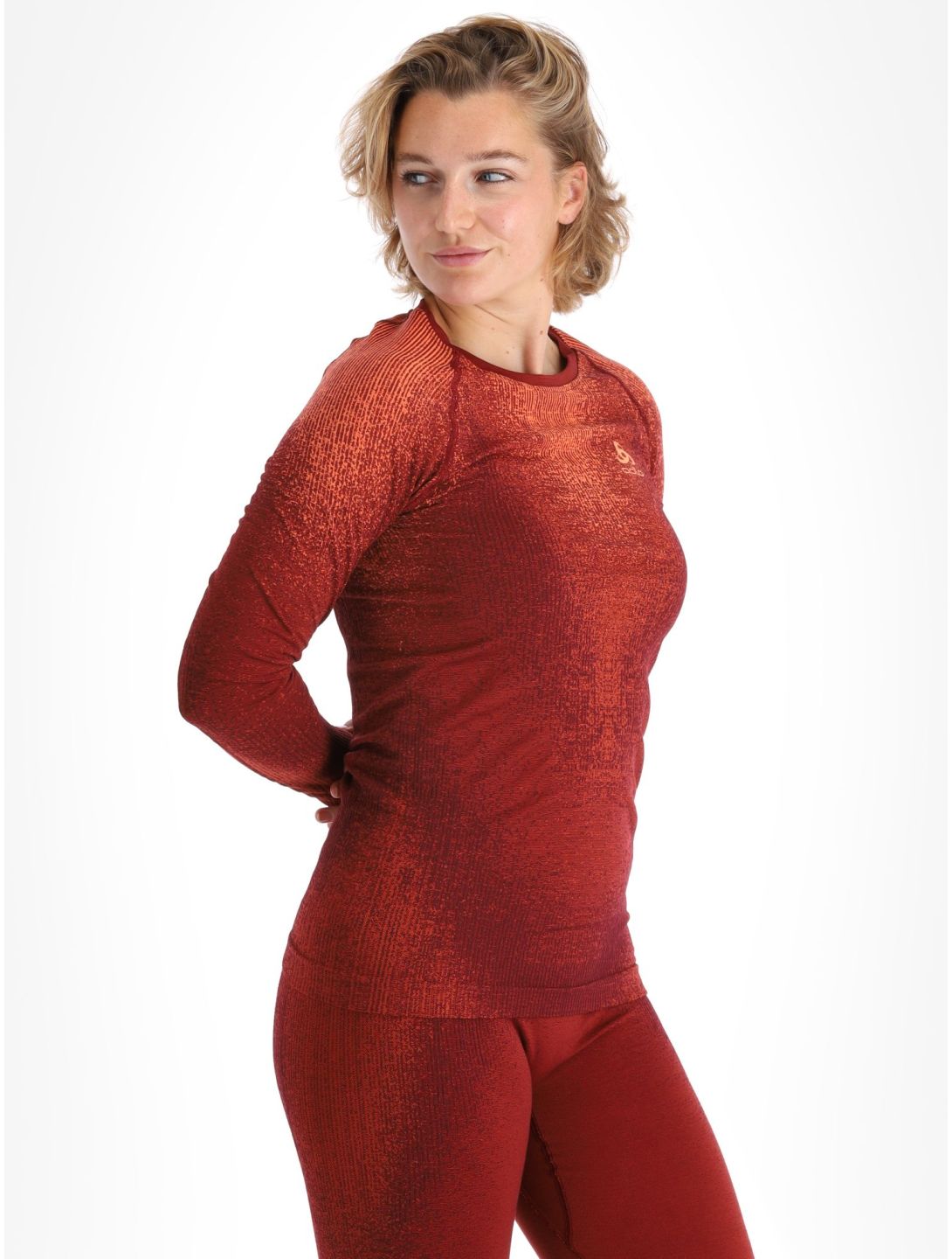 Odlo, Perfomance Eco chemise thermo femmes Spiced Apple bordeaux 