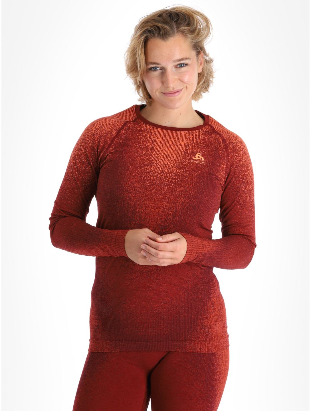 Odlo, Perfomance Eco chemise thermo femmes Spiced Apple bordeaux 