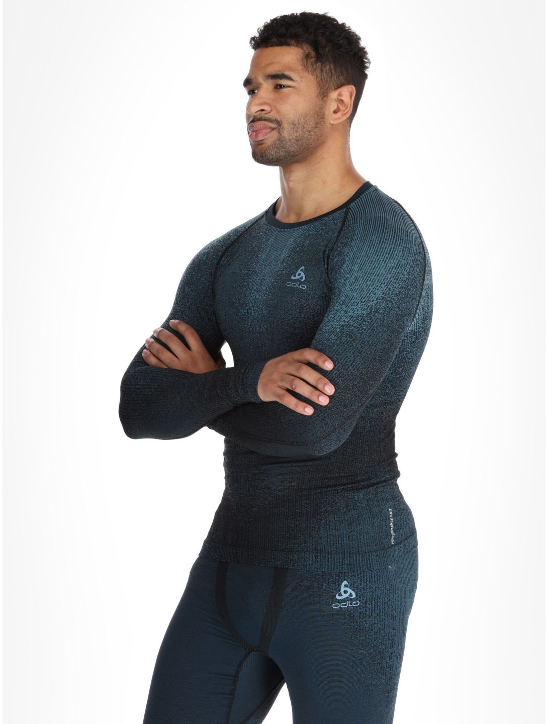 Odlo, Perfomance Eco chemise thermo hommes Provincial Blue bleu 