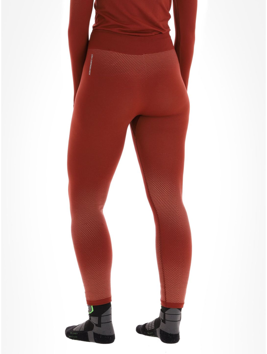 Odlo, Perfomance Light Eco pantalon thermique femmes Spiced Apple bordeaux 