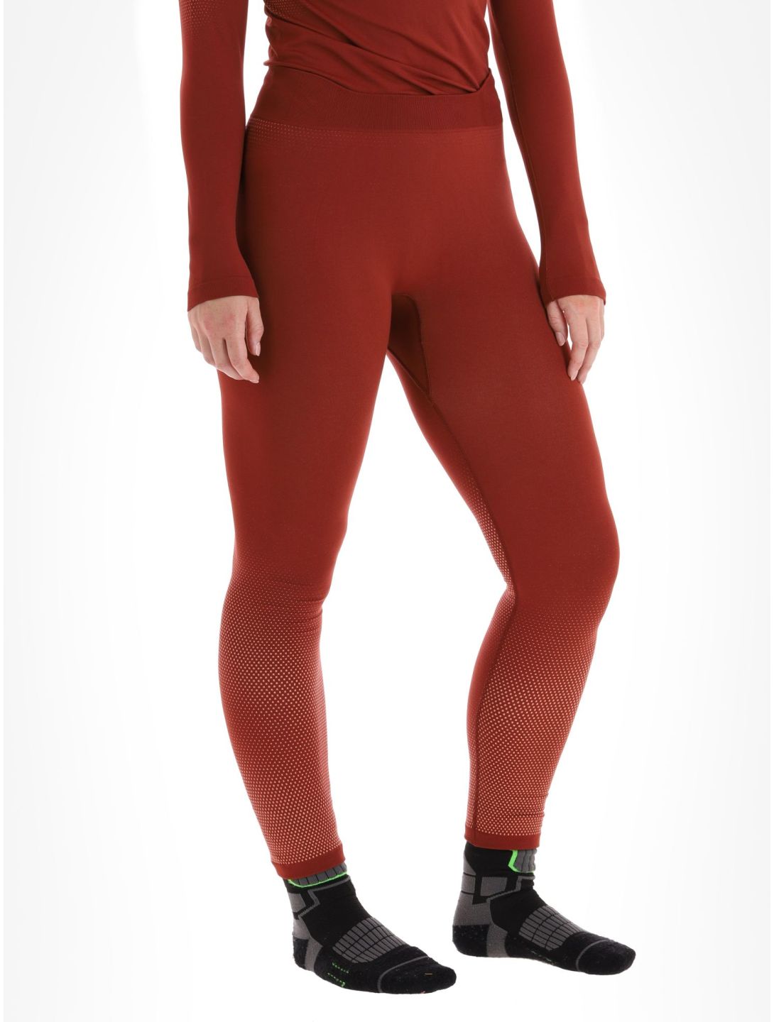 Odlo, Perfomance Light Eco pantalon thermique femmes Spiced Apple bordeaux 