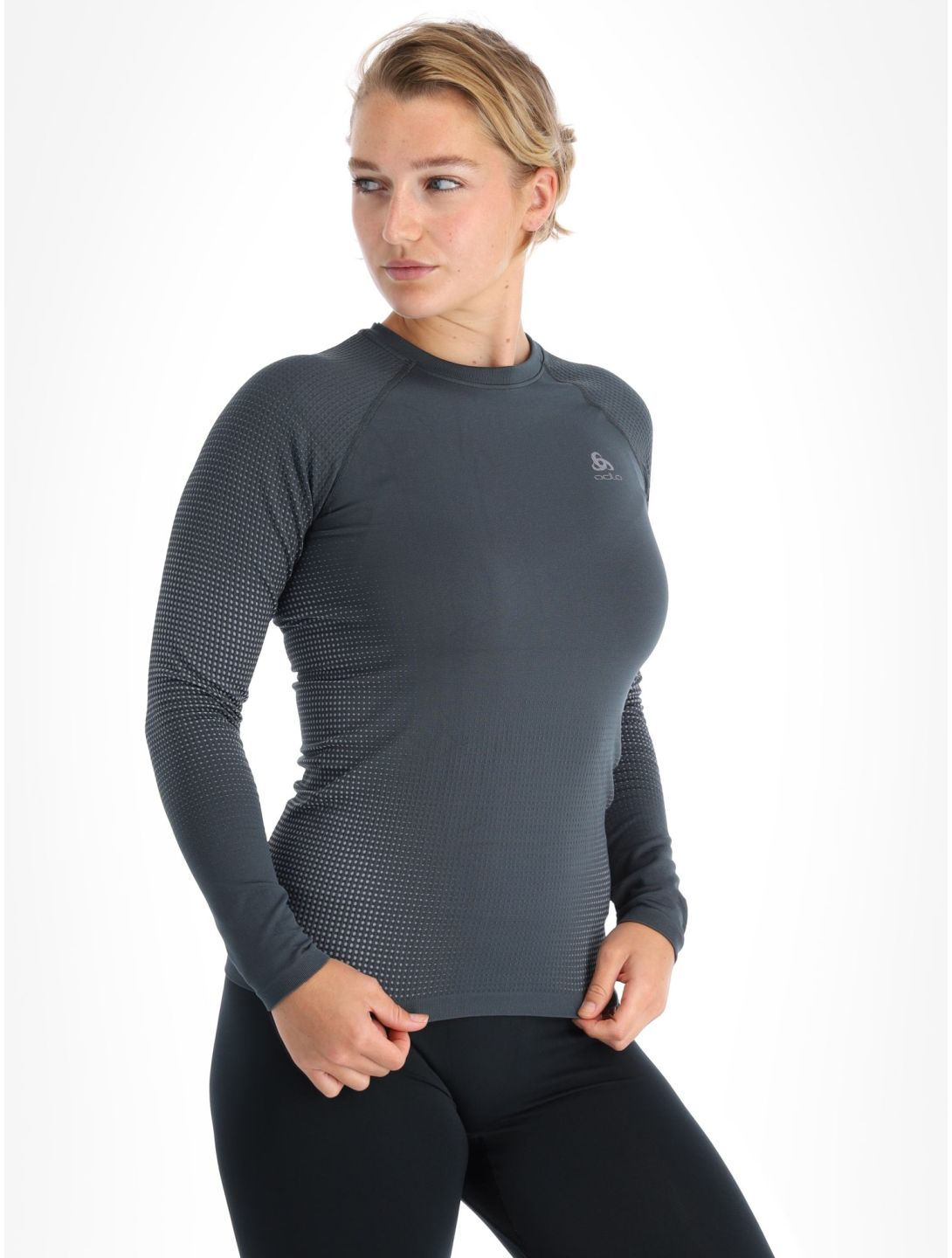 Odlo, Perfomance Warm Eco chemise thermo femmes India Ink gris 