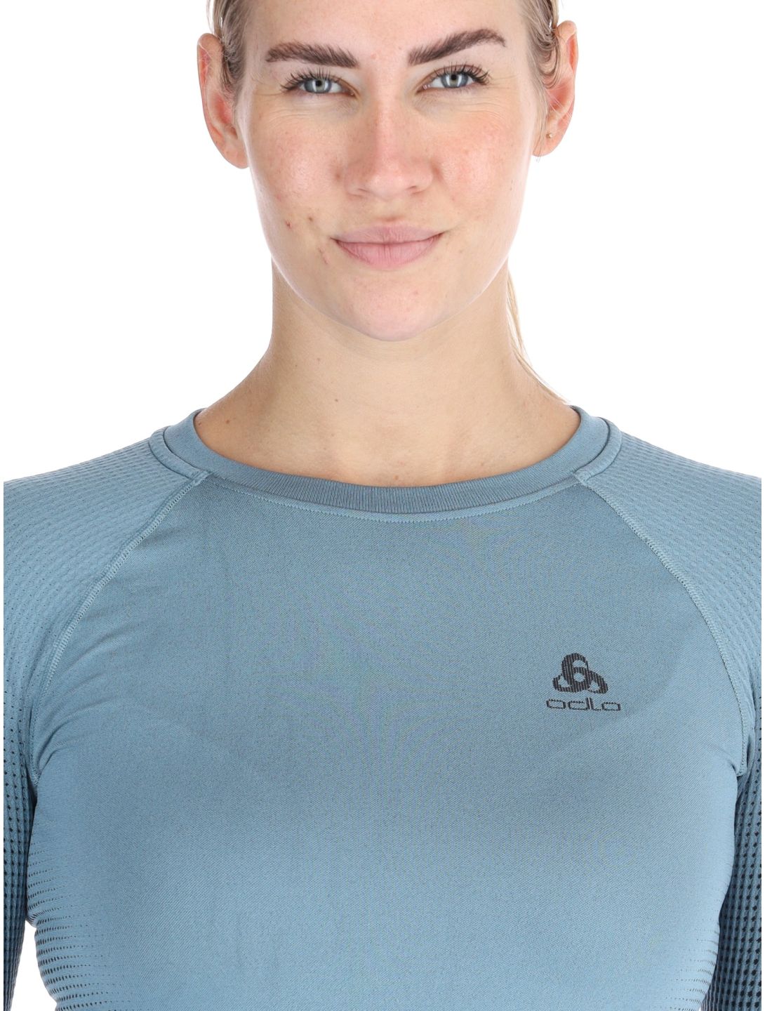 Odlo, Perfomance Warm Eco chemise thermo femmes Provincial Blue bleu 