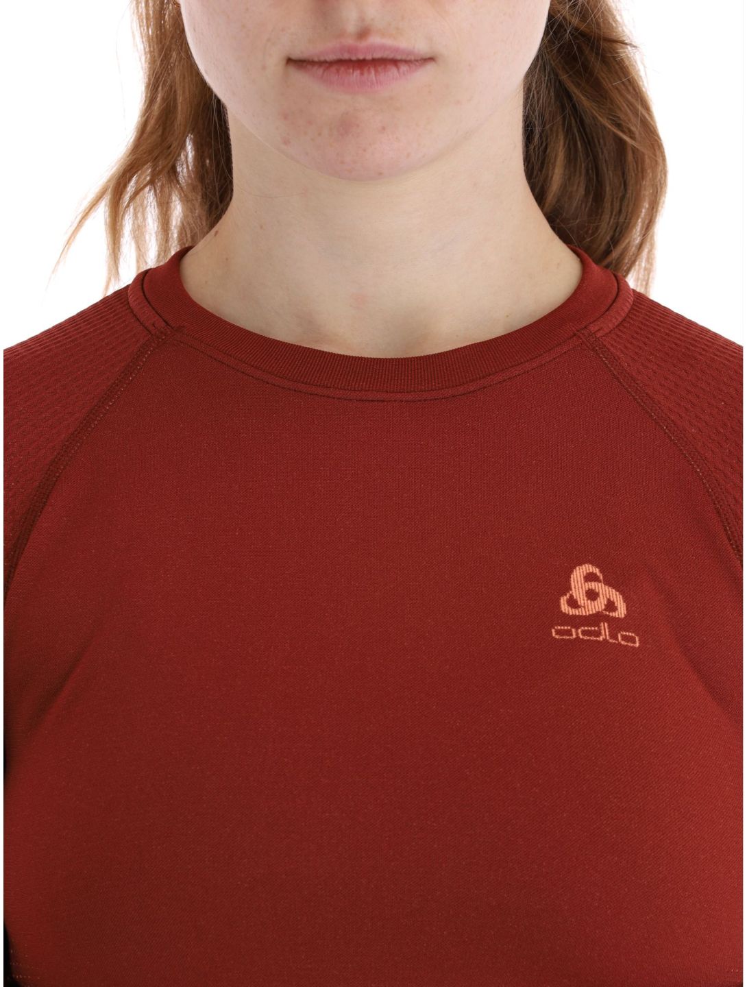 Odlo, Perfomance Warm Eco chemise thermo femmes Spiced Apple bordeaux 