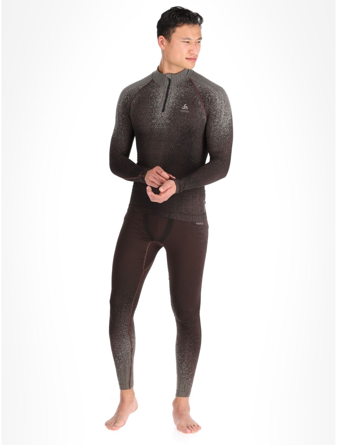 Odlo, Perfomance Zip Blackcomb Eco pull de ski hommes Fudge violet 