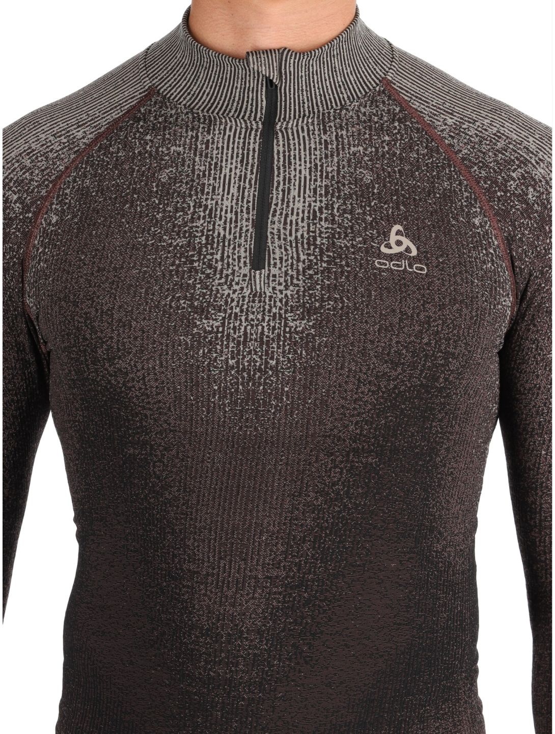 Odlo, Perfomance Zip Blackcomb Eco pull de ski hommes Fudge violet 