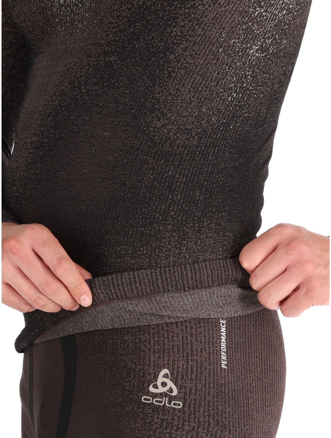 Odlo, Perfomance Zip Blackcomb Eco pull de ski hommes Fudge violet 