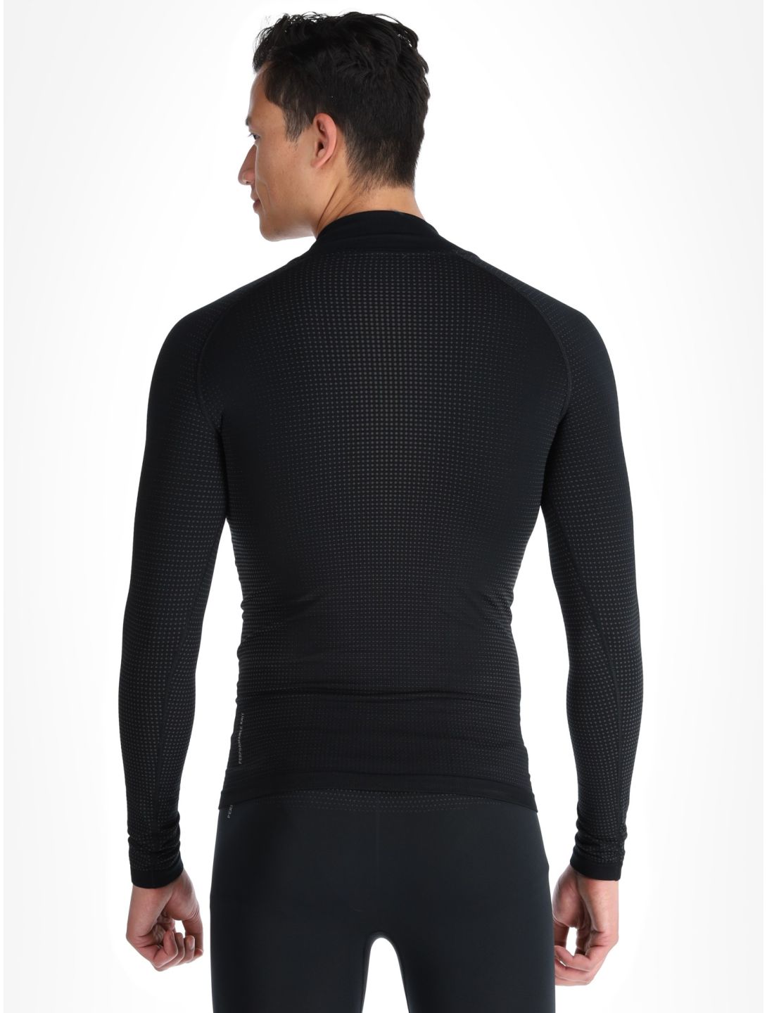 Odlo, Perfomance Zip Performance Warm Eco pull de ski hommes Black - Odlo Graphite Grey gris, noir 