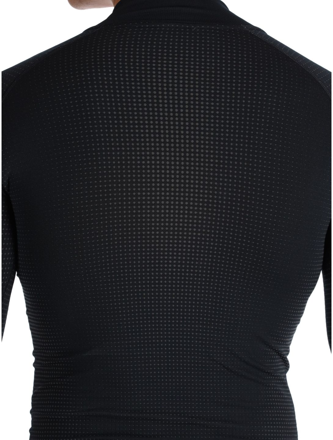 Odlo, Perfomance Zip Performance Warm Eco pull de ski hommes Black - Odlo Graphite Grey gris, noir 