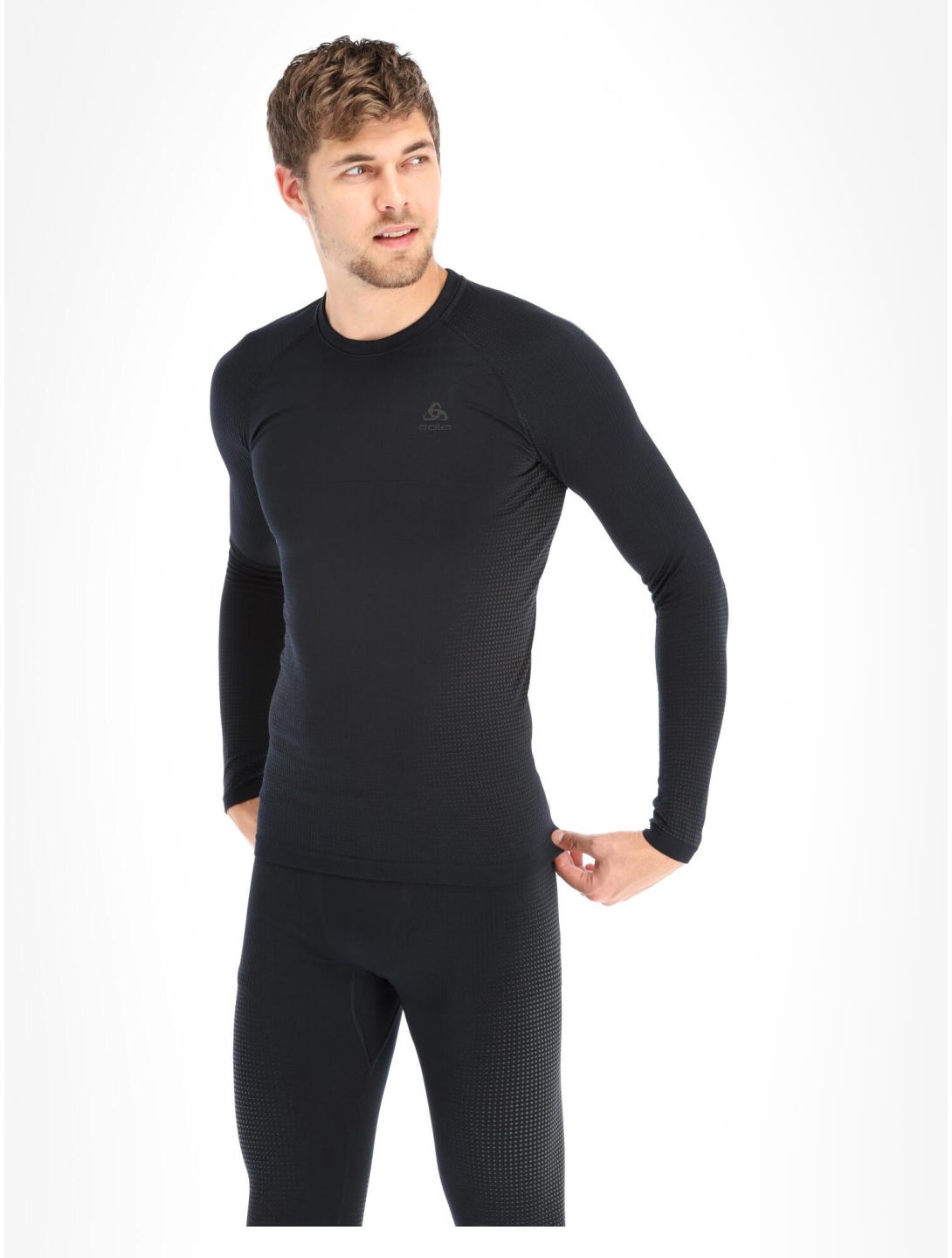 Odlo, Perfomance Warm Eco chemise thermo hommes Black - Odlo Graphite Grey gris, noir 