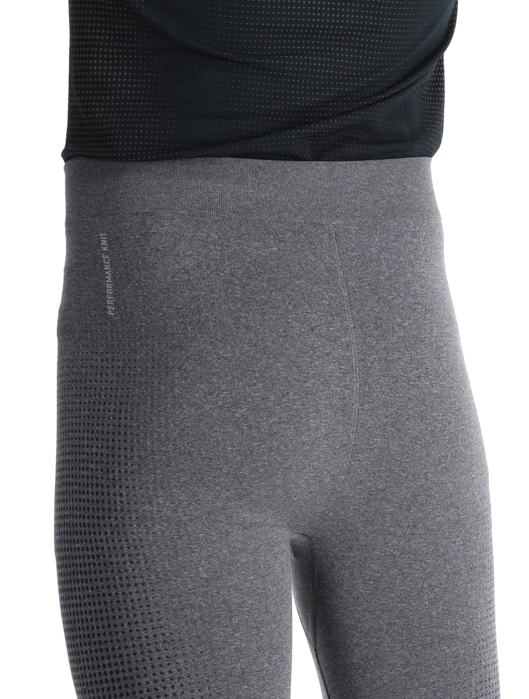 Odlo, Performance Warm Eco pantalon thermique slim fit hommes Melange gris, noir 