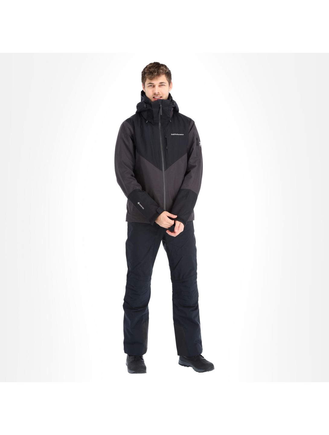 Peak Performance, Maroon Gtx veste de ski hommes iron cast noir 