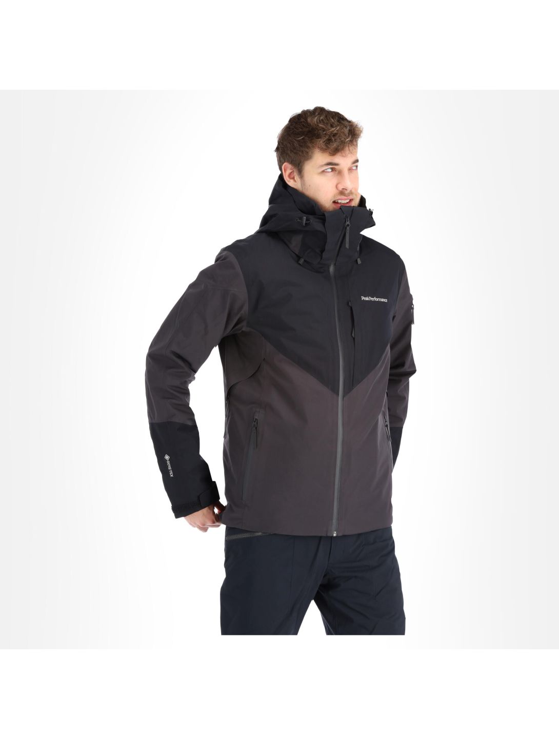 Peak Performance, Maroon Gtx veste de ski hommes iron cast noir 