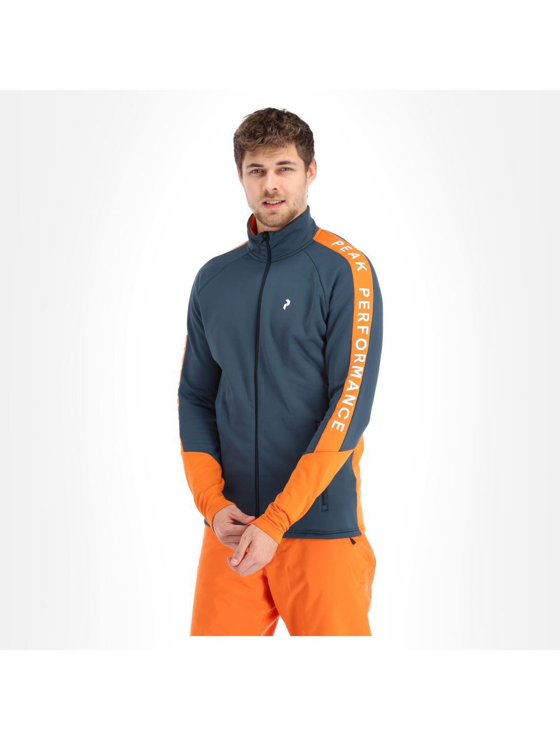 Peak Performance, Rider Zip couche intermédiaire hommes steel bleu 