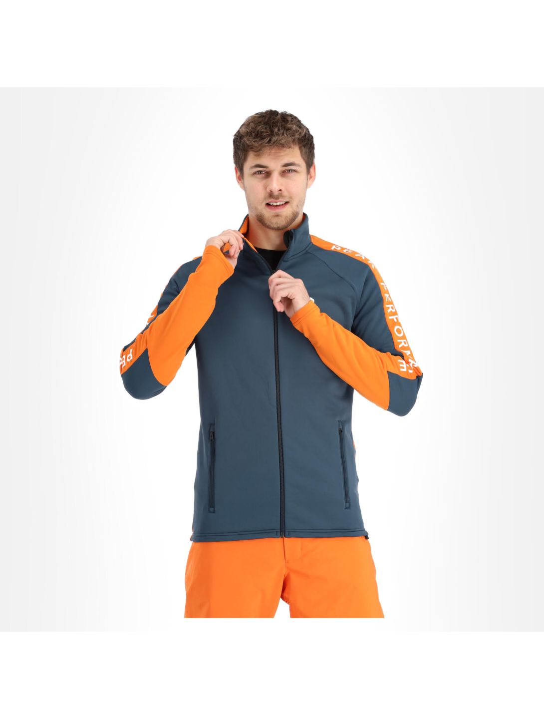 Peak Performance, Rider Zip couche intermédiaire hommes steel bleu 