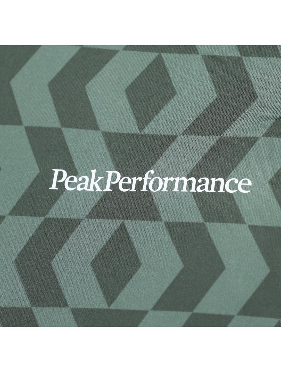 Peak Performance, Spirit Half Zip Printed chemise thermo hommes pattern vert 