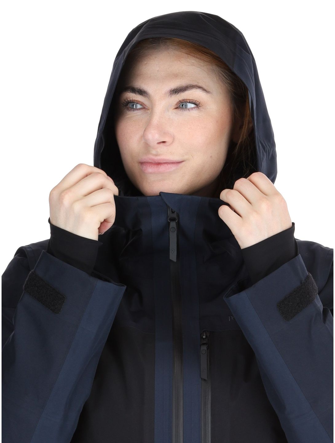 Peak Performance, W Gravity Gore-Tex 3L veste de ski à coque dure femmes Salute Blue / Black / Blue Shadow bleu, noir 