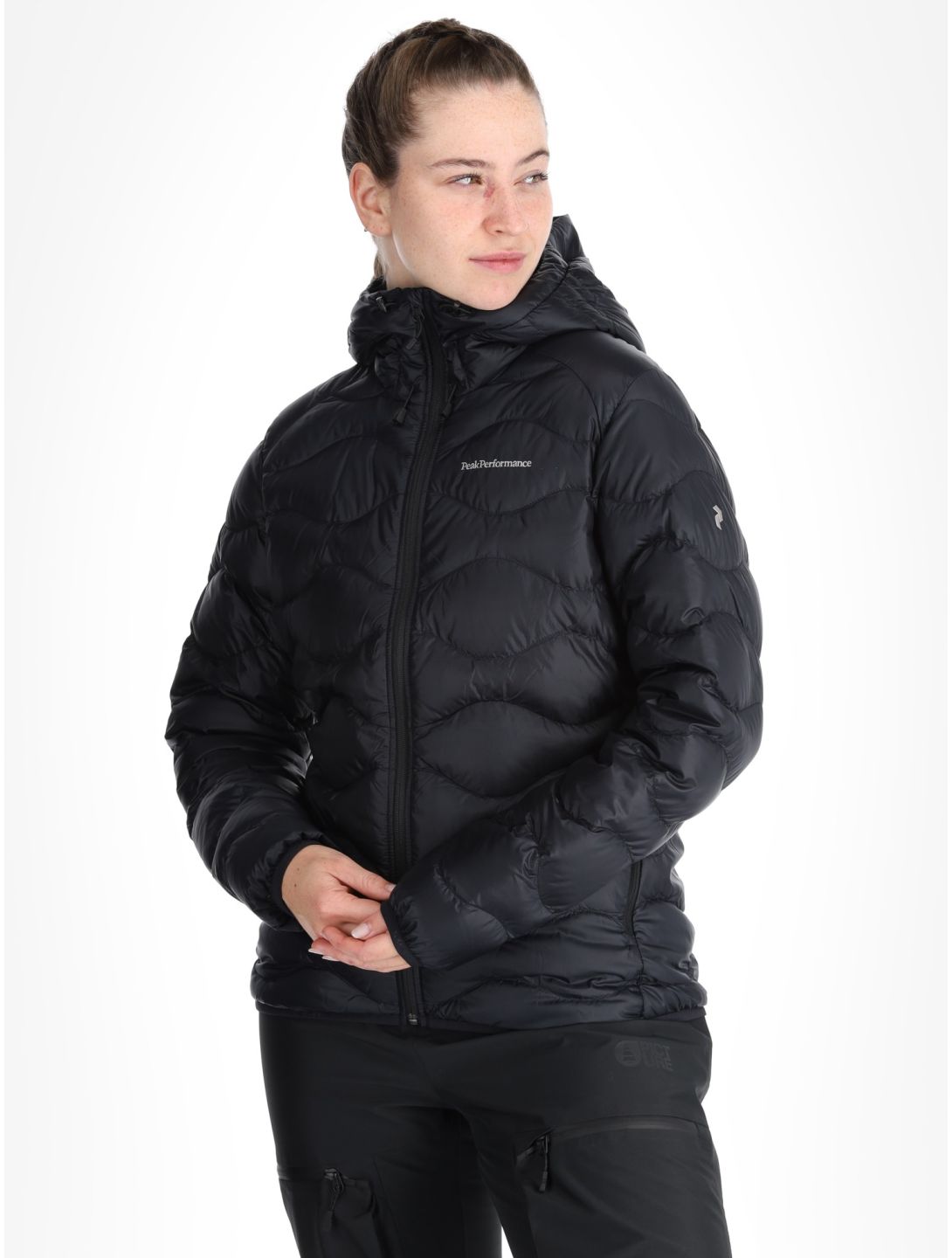 Peak Performance, W Helium Down Hood doudoune femmes Black noir 